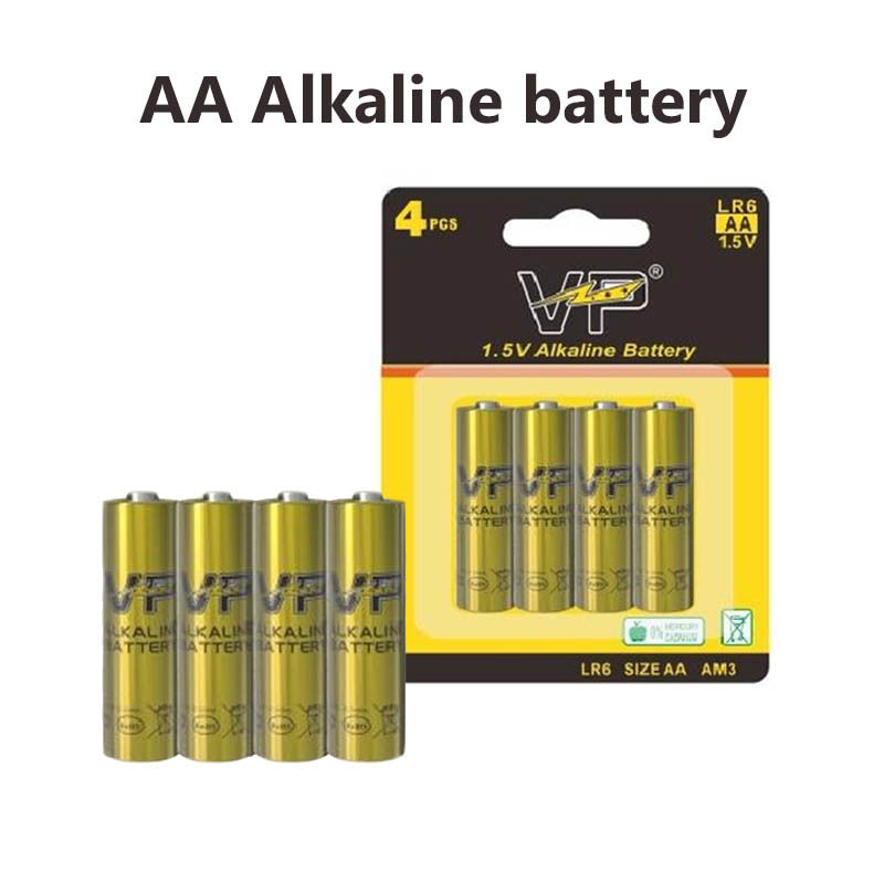 1.5V LR6 سلول خشک AM3 باتری سلول فوق قلیایی 380Mins AA باتری VP اصلی