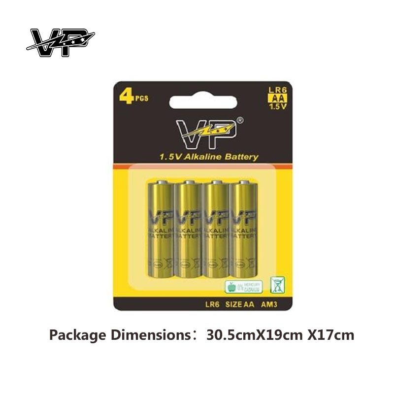 1.5V LR6 Dry Cell AM3 Ultra Alkaline Cell Battery 380Mins AA Primary VP Battery