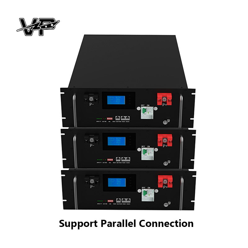 100AH 5.12KWH Power Scalable Rack Mounted Solar Power Storage System For Apartment VP Batteries