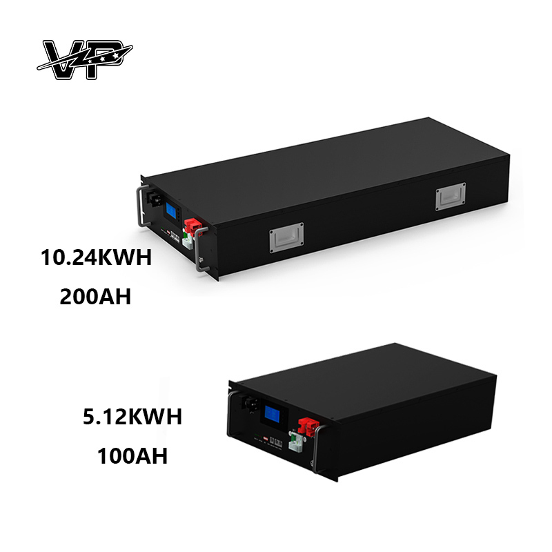 VP 10.24KWH 200AH Home Lifepo4 Battery Storage High Current ESS With Smart Management