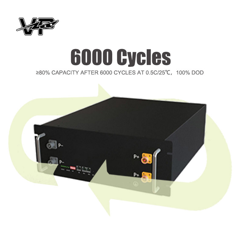 High Density 51.2V Industrial Grade Lifepo4 VP Energy Storage Battery System Scalable Power