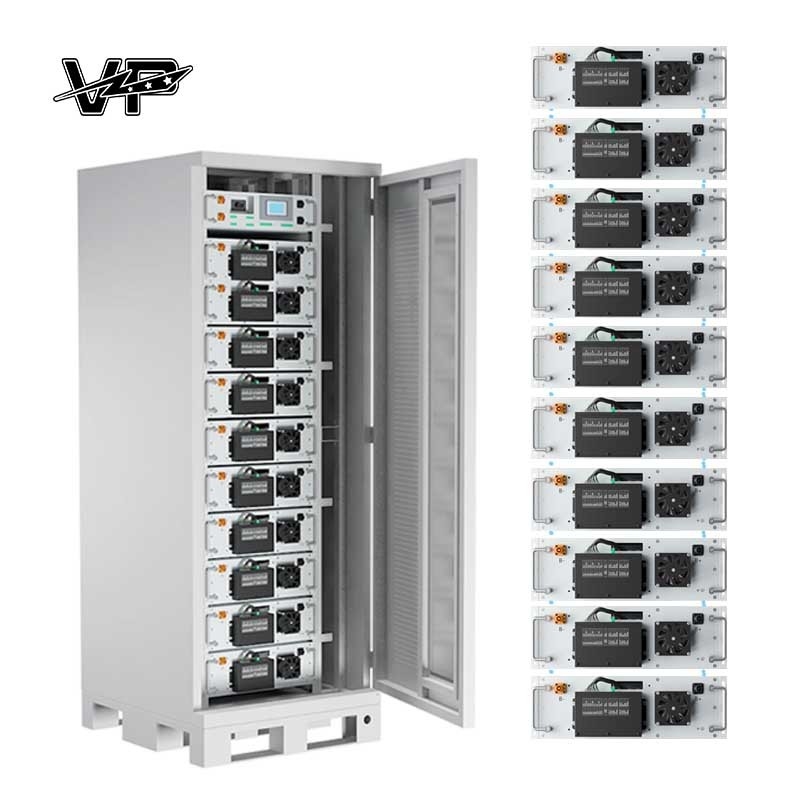 Hybrid Inverter ESS Energy Storage System High Voltage VP Batteries 512V All In One Cabinet 10*16S1P