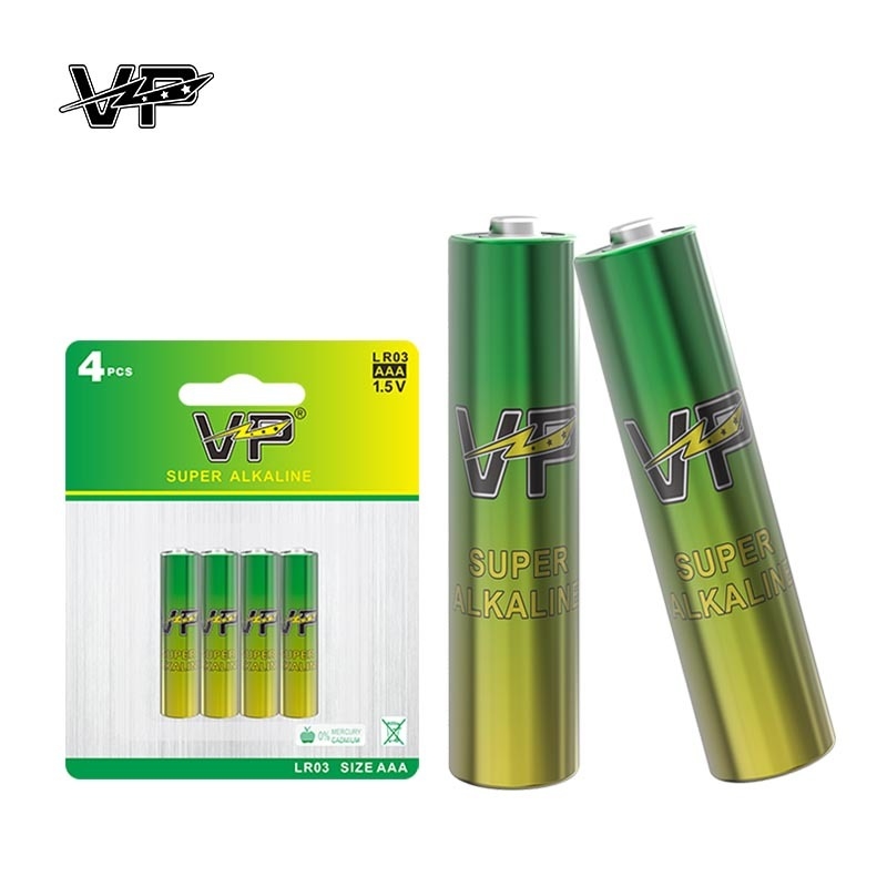 Mercury Free 130Mins Aaa Size VP Alkaline Battery LR03 AM4 Safety And Durable