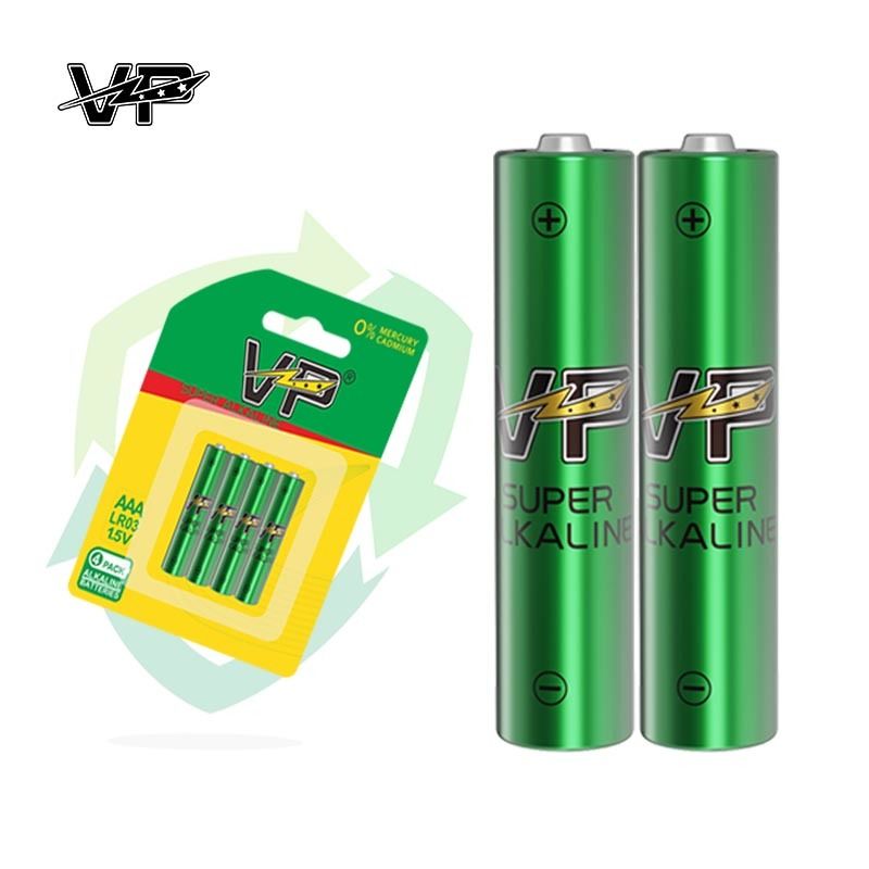 Baterai VP LR03 AAA AM4 Sel Kering 1.5 Volt Alkaline Tahan Lama 90 Menit