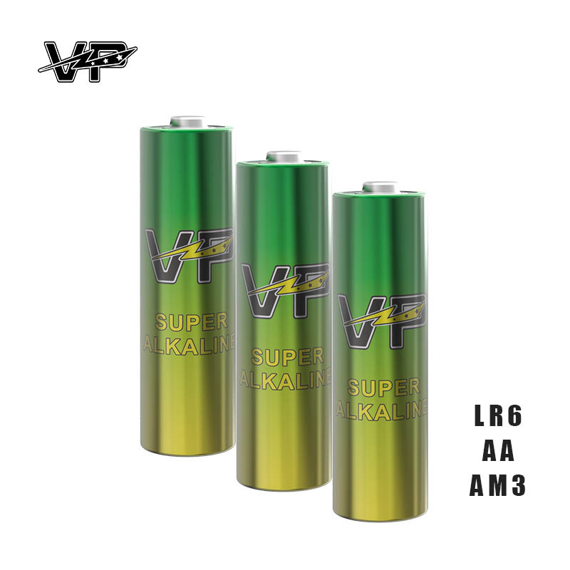 360Mins Dry Cell AA LR6 Zinc Manganese VP Alkaline Cell Battery AM3 OEM Customization