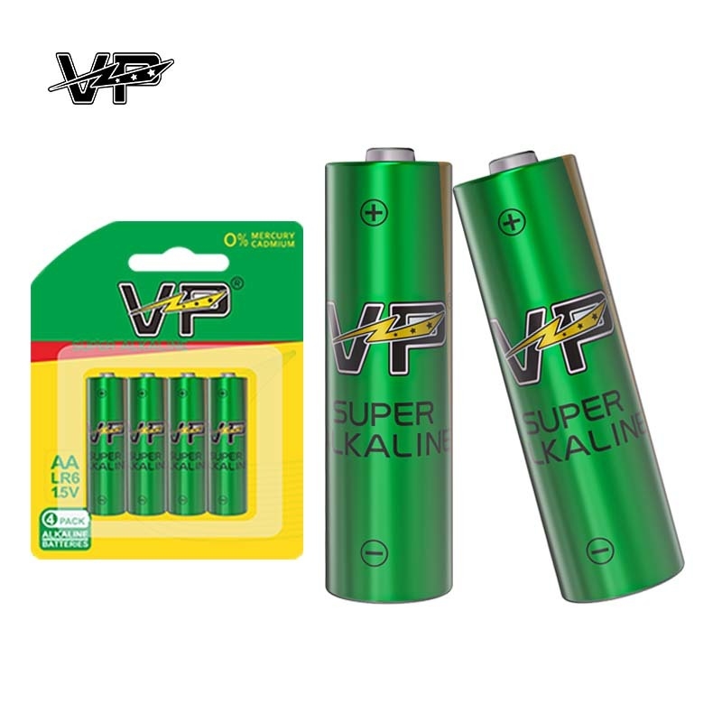 200Mins VP Alkaline Cell Battery LR6 AA AM3 Powerful And Super Capacity Dry Cell
