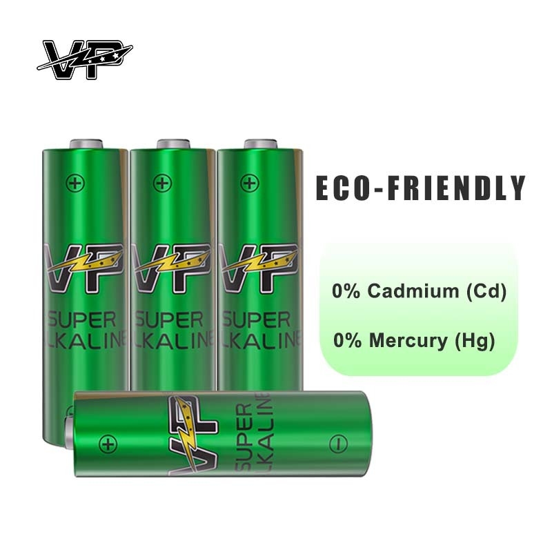 200Mins VP Alkaline Cell Battery LR6 AA AM3 Powerful And Super Capacity Dry Cell