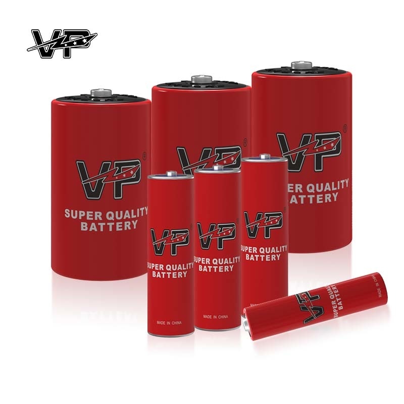 Low Cost 1.5 V Carbon Zinc Battery For Portable Lighting VP R6S AA UM3 50mins Batteries