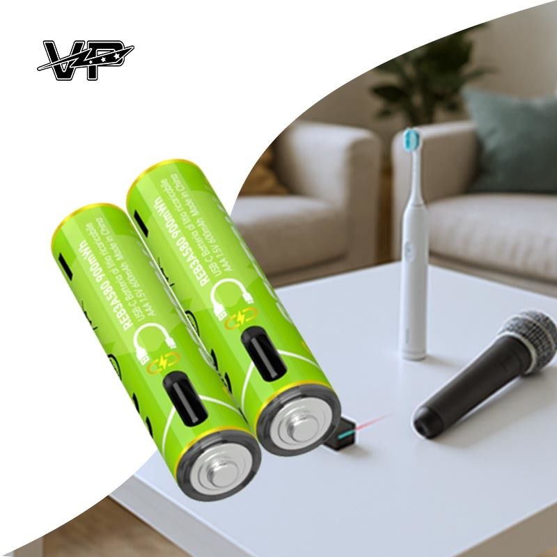 900mWh AAA Lithium ion Battery High Energy Output 1.5V Voltage Li-ion Cell