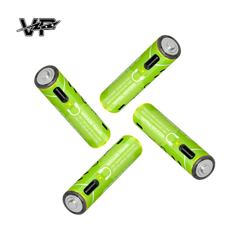 900mWh AAA Lithium ion Battery High Energy Output 1.5V Voltage Li-ion Cell