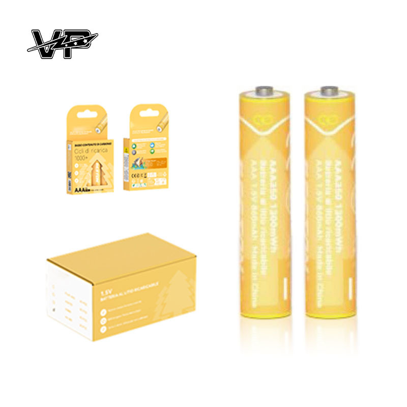 1300mWh Aaa 1.5 V Rechargeable VP Li Ion Battery By Free And Flexible Charging Methods
