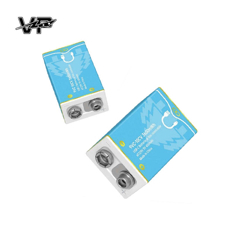 Multimeter Rechargeable  Lithium Ion Vp Battery 3700mWh Type C 6f22 9V