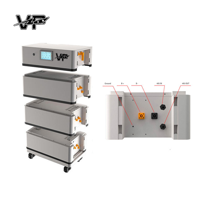15.3KWH VP High Voltage ESS Energy Storage 307.2V Stackable Hybrid Solar System Complete Kit