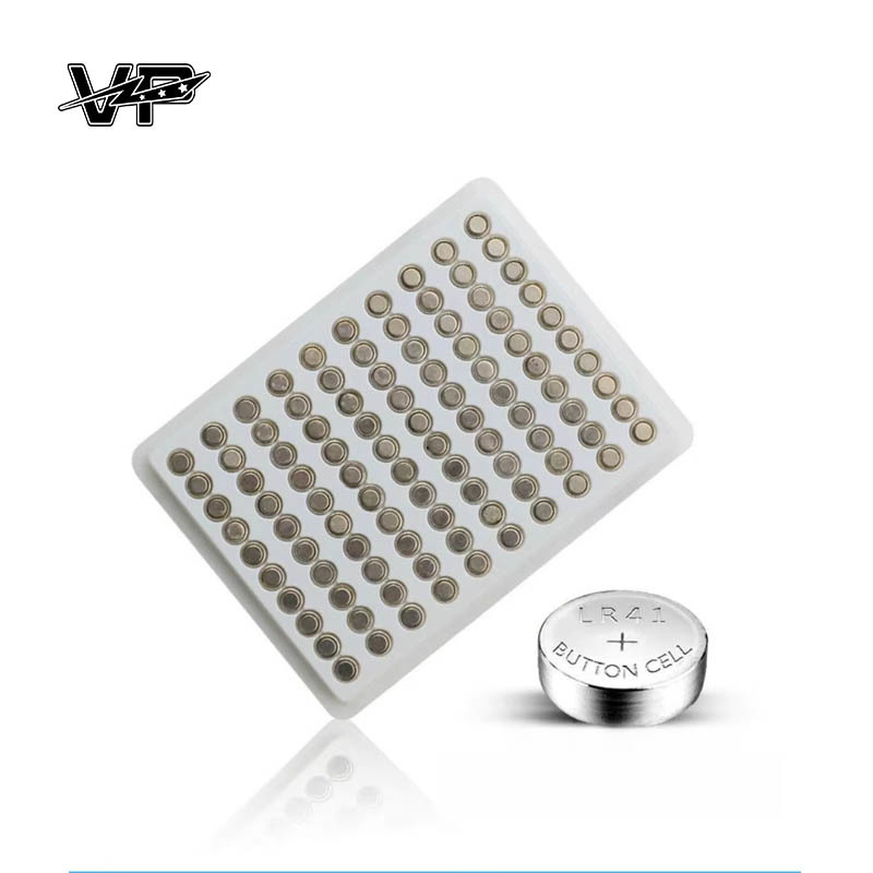 LR41 AG3 Mercury Free 1.5 Volt Alkaline Button Cell Battery VP With High Capacity
