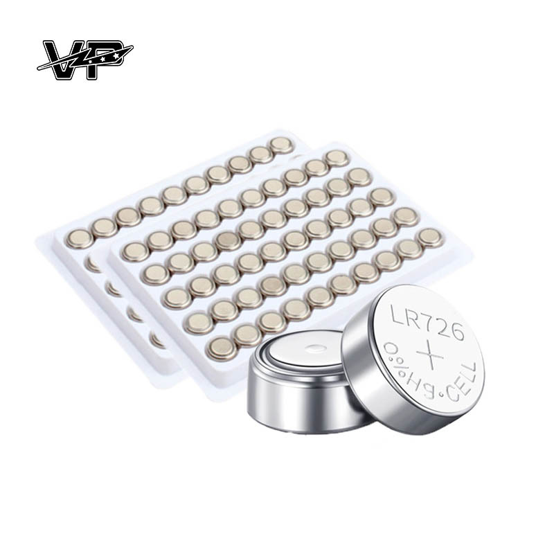 AG2 Alkaline Manganese Button Battery LR726 1.5V Leak Proof No Hg Coin Cell VP Batteries