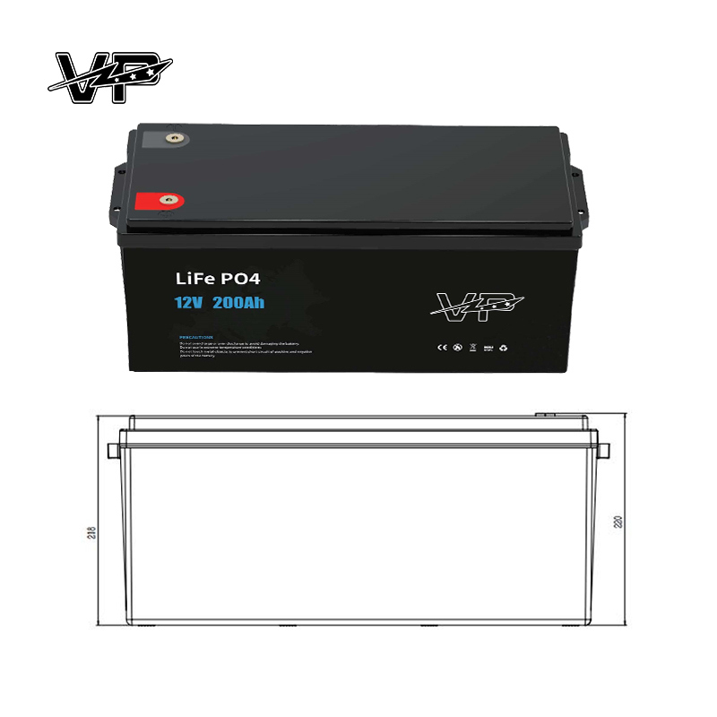 VP 12V 200AH Rechargeable Lithium Ion Lifepo4 Battery Pack for Home Energy Storage System