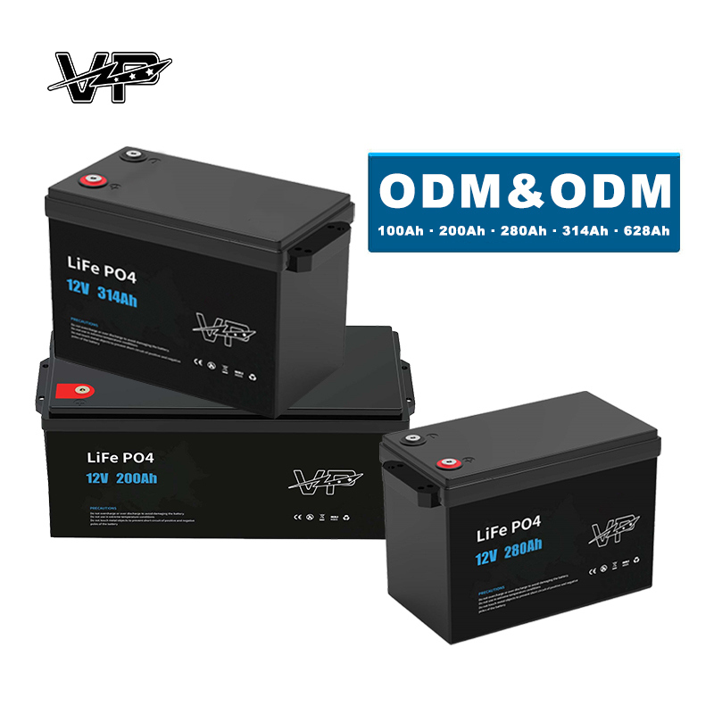 280AH 12V Deep Cycle IP 54 Battery Pack Replacement Lithium Iron Phosphate VP Batteries