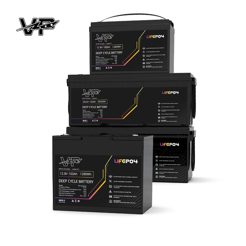 25.6V 100AH IP 65 Motorhomes Deep Cycle Alternative to Lead-acid VP Lithium Batteries for RVs