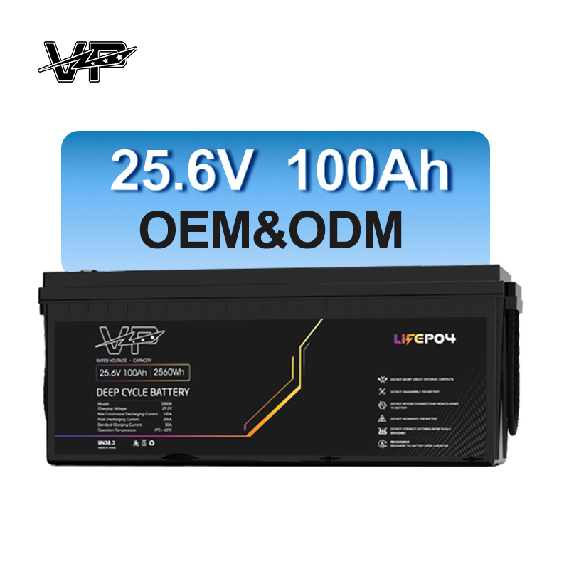 25.6V 100AH IP 65 Motorhomes Deep Cycle Alternative to Lead-acid VP Lithium Batteries for RVs