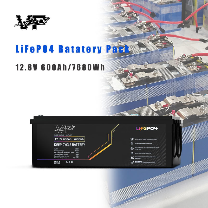 7680Wh VP Prismatic LiFePO4 12V 600AH Lead to Lithium Upgrade Energy Storage Battery