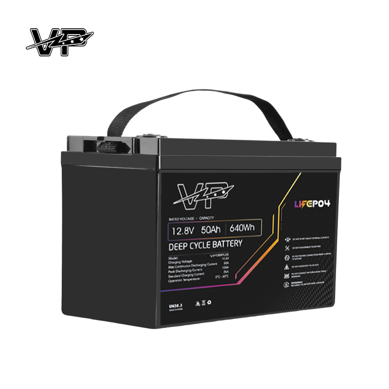 IP65 Long Life 50Ah 12.8V VP Lead to Lithium Ion Battery Recharge Lifepo4 Energy Storage