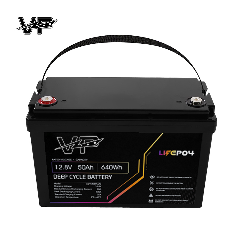 12V 50Ah LiFePO4 Auto Rechargeable Lithium Ion VP Custom Battery Pack With Smart BMS