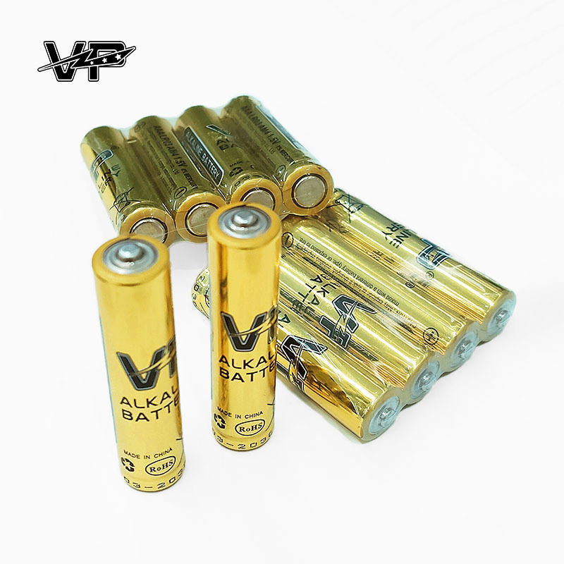 Customizable Logo AAA 1.5V VP Ultra Alkaline Batteries Lr03 Am4 Zn MnO2 Dry Cell