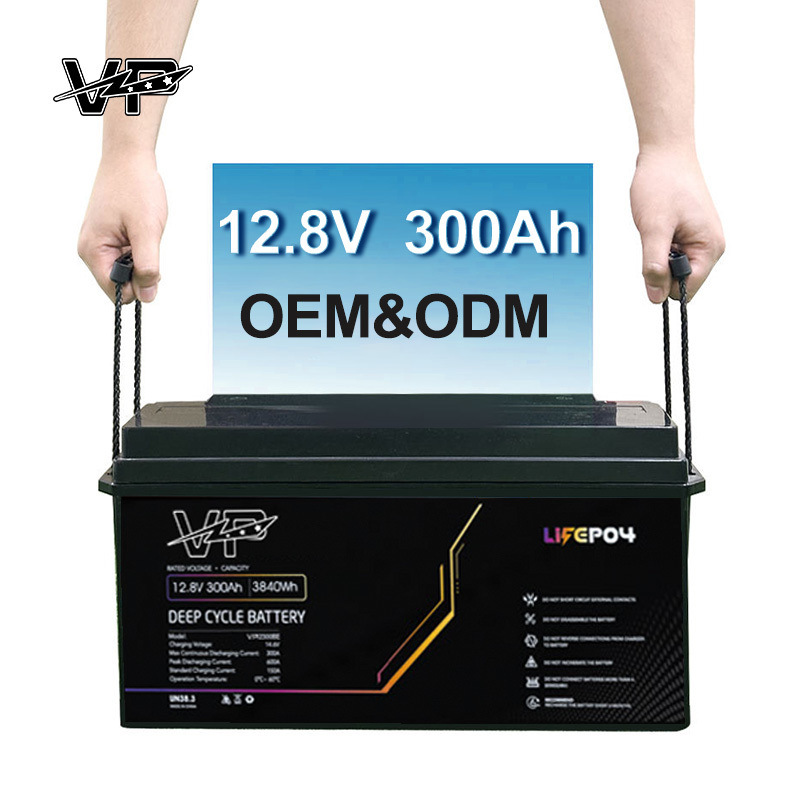 Deep Cycle Lead to Lithium 12V 300Ah UPS VP Home Energy Storage Battery LiFePO4 Pack
