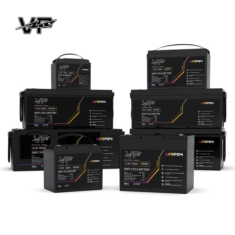 Rechargeable LiFePO4 Energy Storage UPS 12V 300Ah 4000 Cycle Times VP Li ion Battery for Backup