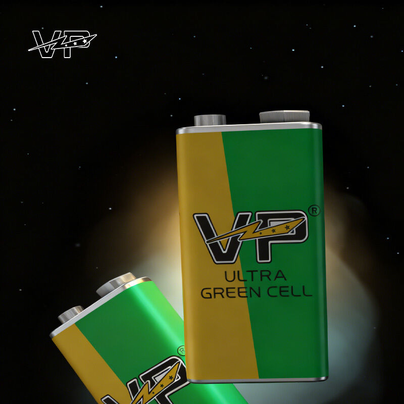 Customized Brand 6F22 VP Carbon Zinc Battery 9V 006P Stable Power for Daily Use