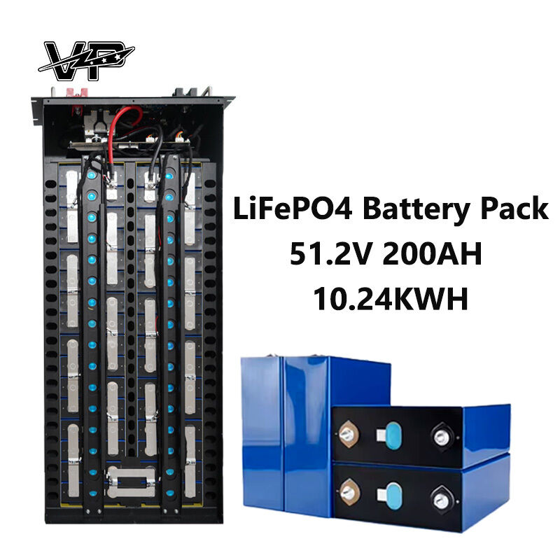 200AH 10.24KWH VP LiFePO4 Energy Storage Battery 48V 51.2V Deep Cycle Off-Grid Systems