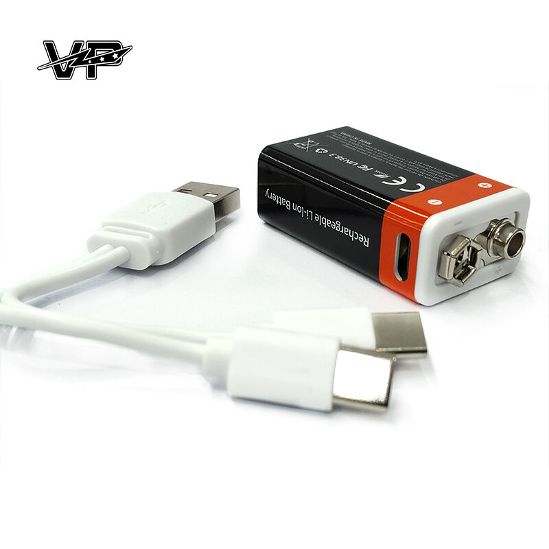 Bulk Wholesale 9V USB C Rechargeable Lithium Ion Battery for Smoke Alarms | Battery Factory