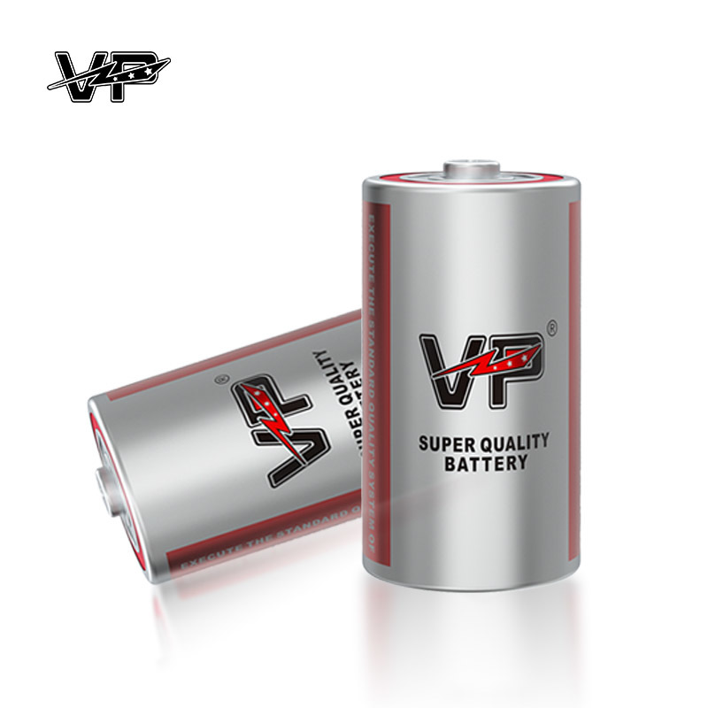 VP R20 Carbon Zinc Dry Cell D Size UM1 Metal Jacket 300mins 1.5 V ...