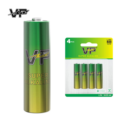 360Mins Dry Cell AA LR6 Zinc Manganese VP Alkaline Cell Battery AM3 OEM Customization