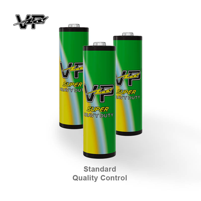 R6P Super Heavy Duty VP Cell Zinc And Carbon Battery 100Mins AA UM3 1.5V Disposable